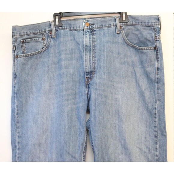 Levis Mens Jeans 569 Loose Fit Straight Leg Blue Denim Pants 44x30 (Fits 46x25) - Picture 3 of 8